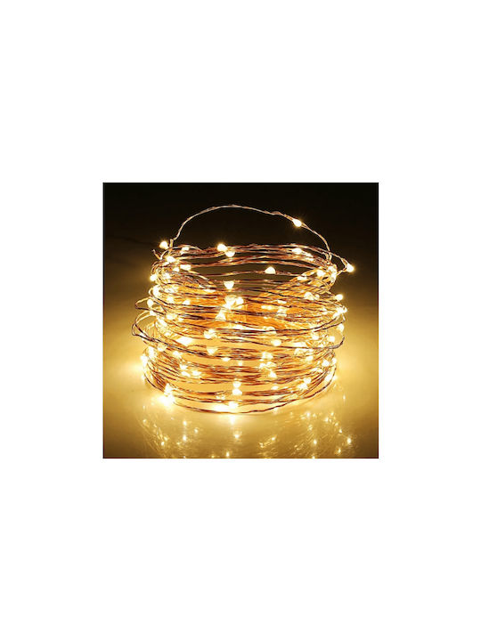 200 Светлини LED 20m. Топъл бял тип Лента 1бр