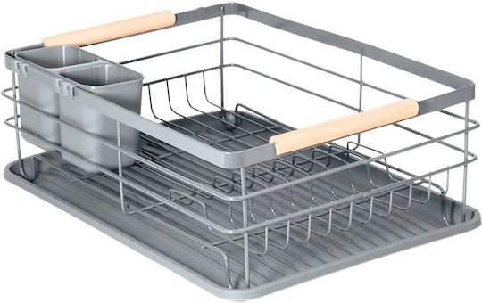 Vilde Suport De Scurgere Pentru Tacâmuri Metalic Gri 42.5x32x14.5cm