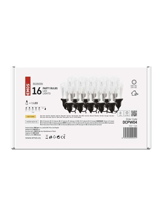 Lichter LED 16m. Kaltes Weiß in Zeichenfolge 1Stück