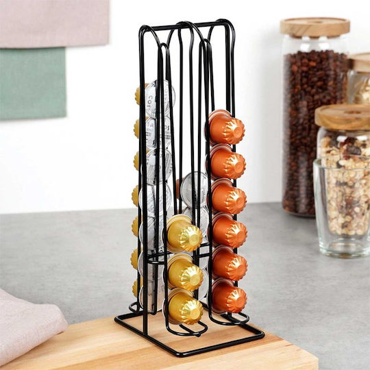 Vilde Metal Storage Stand For 32 Nespresso Capsules 30x30x30cm 229127