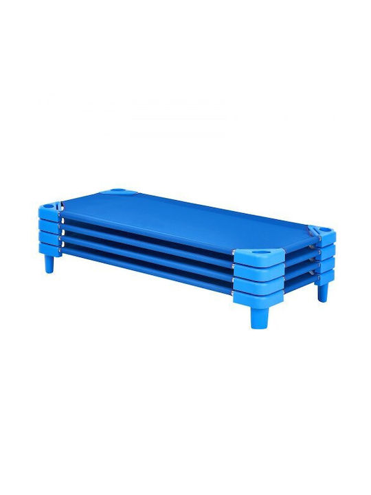 Vevor Stapelbare Kinderbetten 52" X 23" Kindergarten Blau Set aus 4