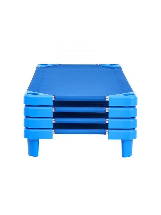 Vevor Stapelbare Kinderbetten 52" X 23" Kindergarten Blau Set aus 4