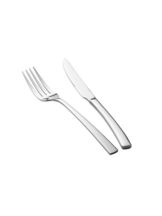 Berlinger Haus Steak Cutlery Σετ Μαχαιροπίρουνα Ανοξείδωτα Ασημί 12τμχ