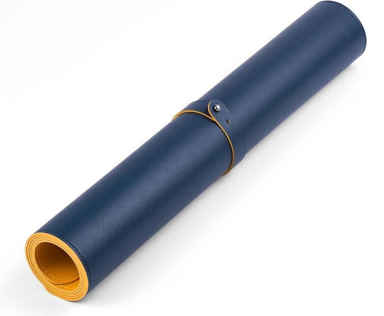 Sax Desk Pad 45x90cm Double-Sided Waterproof Dark Blue-Yellow 700-03