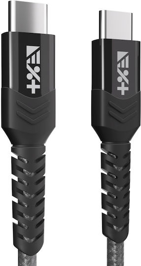 Next One Geflochten USB 2.0 Kabel USB-C männlich - USB-C Gray 1.2m