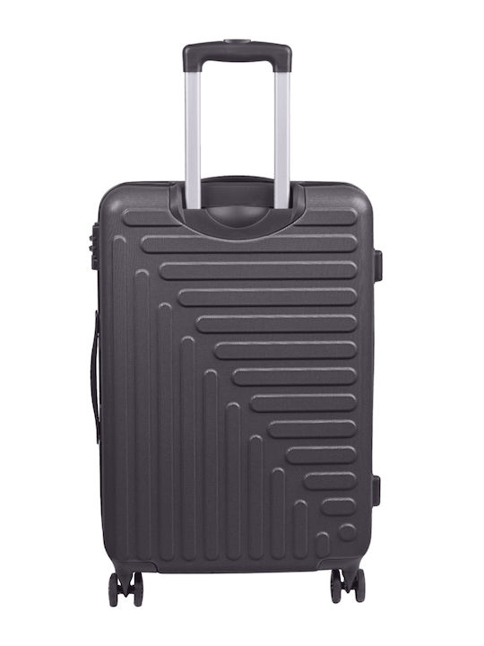 CAT Rockford Large Hard Travel Suitcase Black with 4 Wheels Height 77.2cm