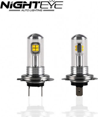 Nighteye Lamps Car & Motorcycle H7 LED 6000K Cold White 12-24V 40W 2pcs