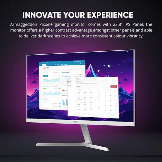 Armaggeddon PF24HD Super IPS Gaming Monitor 23.8" FHD 1920x1080 με Χρόνο Απόκρισης 7ms GTG