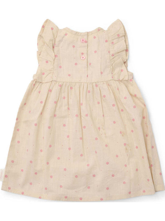 Children's Dress Sleeveless Floral Sand