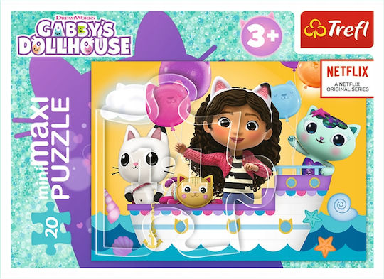 Παιδικό Puzzle Cat House Gabi για 3+ Ετών 20pcs Trefl
