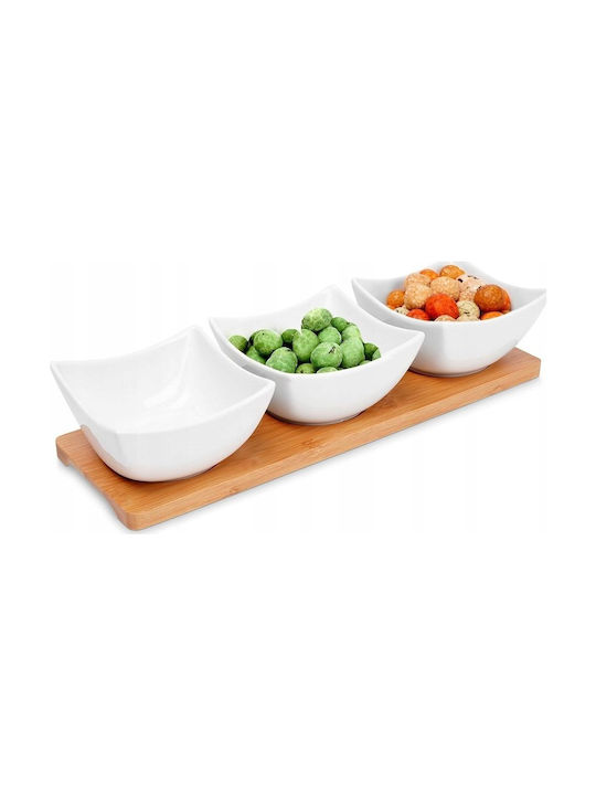 Excellent Houseware Μπωλ Σερβιρίσματος Στρογγυλό από Πορσελάνη Λευκό 4τμχ 8720573502184 Excellent Houseware Μπωλ Σερβιρίσματος Στρογγυλό από Πορσελάνη Λευκό 4τμχ 8720573502184