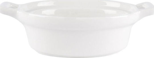 Excellent Houseware Oval Hitzebeständiges Kochgeschirr für Soufflé aus Porzellan 14x9x4cm 3 Stück