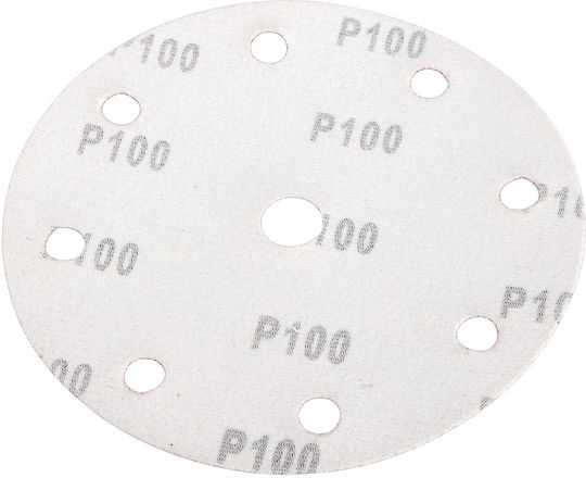 150 Mm Sanding Discs P100 5 Pcs 9 Holes 04-721
