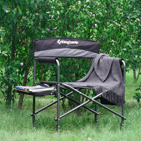 KingCamp Director's Chair Beach Black 52x52cm