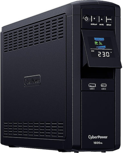 CyberPower CP1600EPFC UK UPS Line-Interactive 1600VA 1000W με 6 Πρίζες