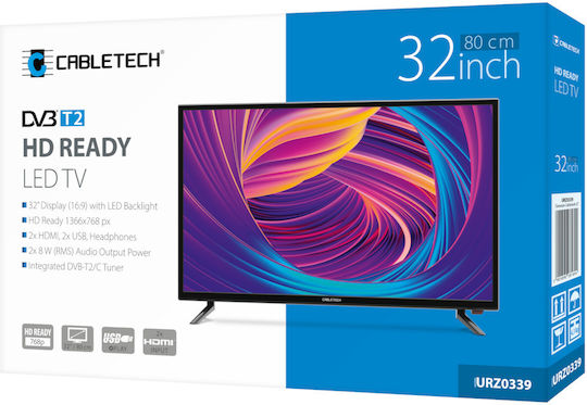 Cabletech Fernseher 32" HD Ready LED URZ0339 (2023)