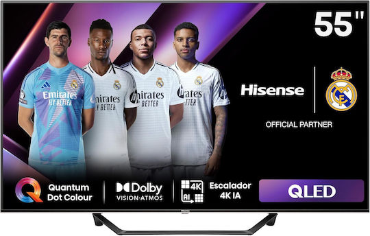Hisense Smart Television 55" 4K UHD QLED A7N HDR (2024)