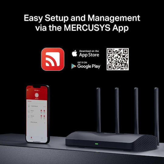 Mercusys MR27BE v1 Ασύρματο Router Wi‑Fi 7 με 2 Θύρες