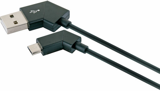 Schwaiger 1.2m Angle (90°) USB 2.0 to micro USB Cable (LKW120M533)