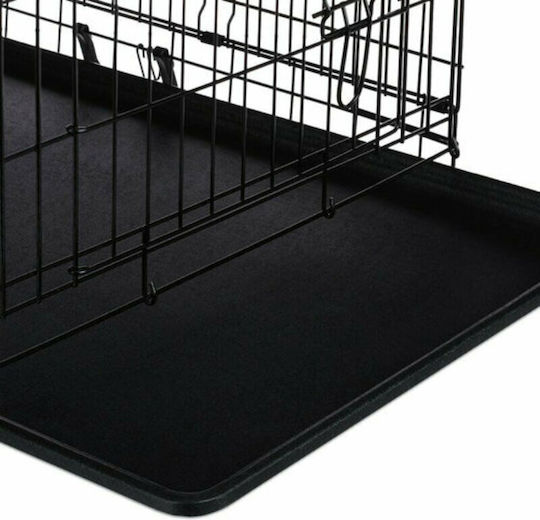 Fosvit Pupcorn Dog Wire Cage Small with 2 Doors Black 61x42x48.5cm