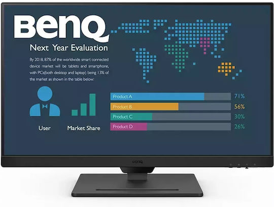 BenQ BL2790T IPS Монитор 27" FHD 1920x1080 с Време На Реакция 5ms GTG Сребрист