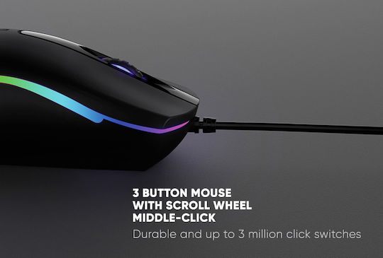 Alcatroz Asic 9 RGB FX Gaming Gaming Maus Schwarz