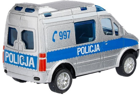CarMotion Mercedes-benz Sprinter Mini, Police Φιγούρα Μοντελισμού Ασημί σε Κλίμακα 1:50