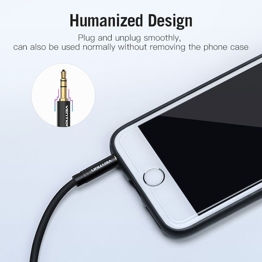 Vention 3.5mm Jack Cable 3.5mm Male - 2.5mm Male Black 2m BALBH
