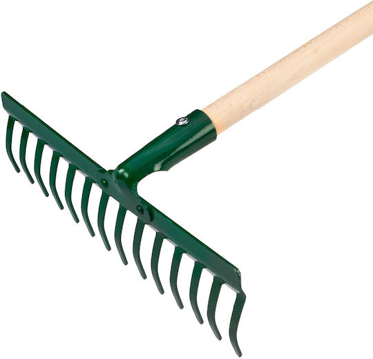 Topex Gartenrechen Bogenharke mit Stiel