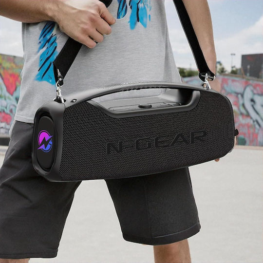N-Gear Nrg500 Bluetooth Speaker 20W with Battery Life up to 10 hours Black
