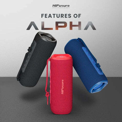 HiFuture Alpha Αδιάβροχο Ηχείο Bluetooth 15W με Διάρκεια Μπαταρίας έως 12 ώρες Κόκκινο