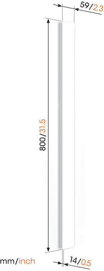 Vogel's Protector de cablu Alb (TVA 6000) 1buc