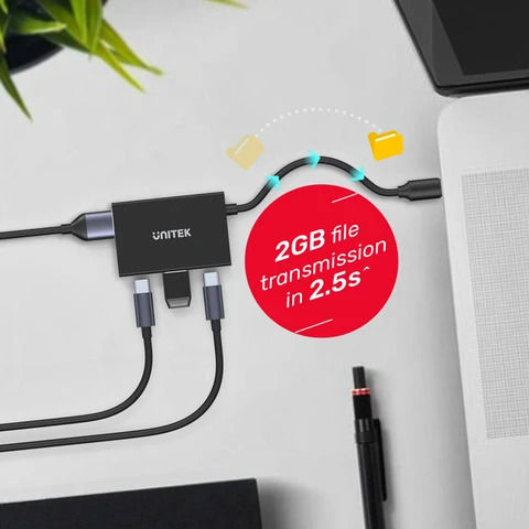 Unitek Hub 4 Θυρών USB 3.1 με σύνδεση USB-C / USB-A
