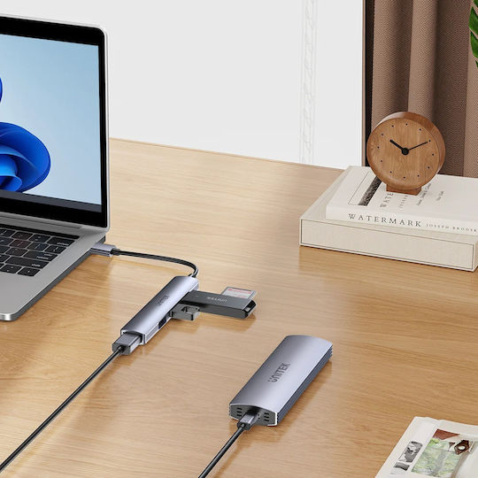Unitek Hub 3 Θυρών USB 2.0 με σύνδεση USB-A Γκρι