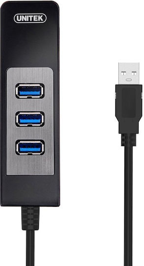 Unitek Y-3045C USB Hub 3 Ports USB 3.0 with USB-A Connection Ethernet