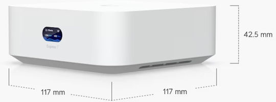 Ubiquiti UniFi Express 7 WiFi-Mesh-Netzwerk Zugriffspunkt Wi-Fi 7 Tri Band (2.4 & 5 & 6GHz) in Einzelner Bausatz