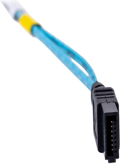 Supermicro 4 X Cablu Sata Rotund 0.56 M Negru Albastru Alb