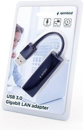 Gembird Αντάπτορας Δικτύου USB με Ενσύρματη Σύνδεση Ethernet