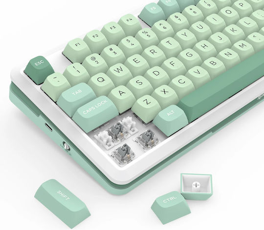 Redragon Cyrus Pro Drahtlos Gaming Mechanische Tastatur 75% mit RGB-Beleuchtung (Englisch US) Grün
