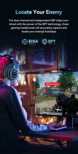 Baseus AeQur GH02 Drahtlos Über Ohr Gaming-Headset mit Bluetooth-Konnektivität für PC