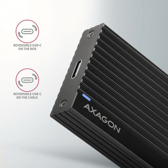 Axagon Θήκη για Σκληρό Δίσκο M.2 PCI Express NVME με σύνδεση Type-C