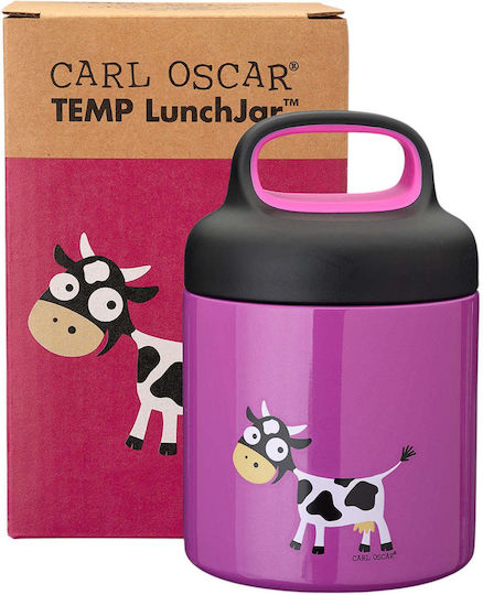 Carl Oscar Temp Ανοξείδωτο Παιδικό Δοχείο Φαγητού 0.3lt Ισοθερμικό Μωβ