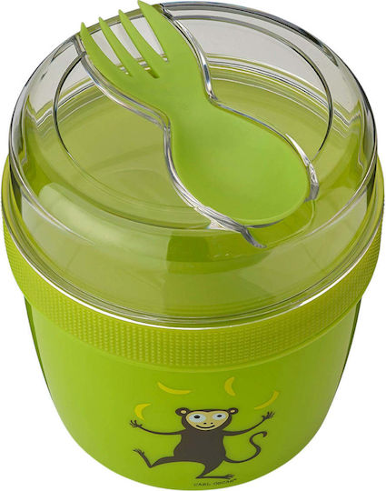 Carl Oscar N’ice Cup Пластмасово детско сетче за храна 0.9лт Зелен x x 12.9cm