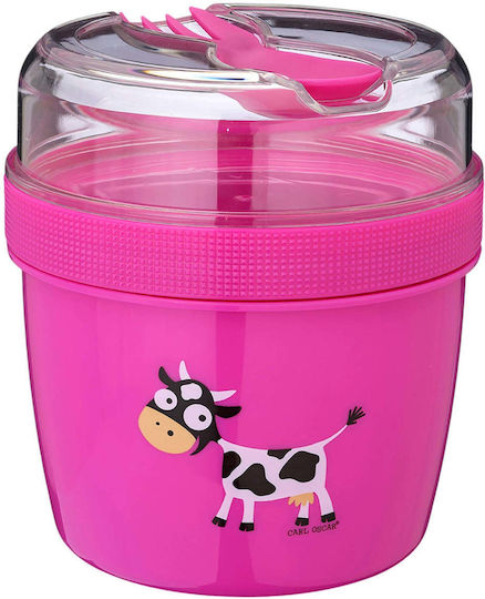 Carl Oscar N’ice Cup Πλαστικό Παιδικό Σετ Φαγητού 0.9lt Μωβ 11.7 x 11.7 x 12.9εκ.