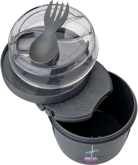 Carl Oscar N’ice Cup Plastic Kids' Lunch Set 0.9lt Gray x x 12.9cm
