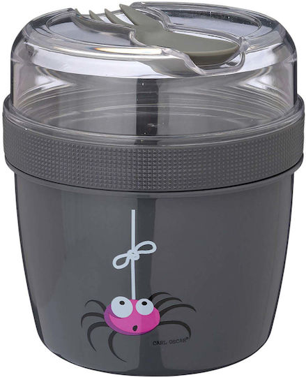 Carl Oscar N’ice Cup Plastic Kids' Lunch Set 0.9lt Gray x x 12.9cm