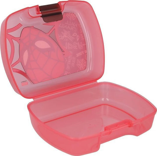 Disney Spiderman Plastic Kids' Food Container Spiderman Red