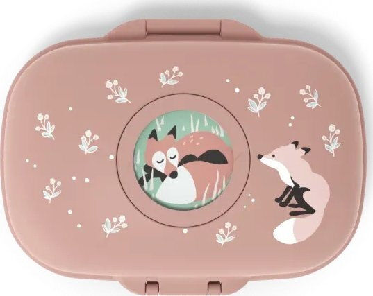 Monbento Gram Fox Παιδικό Σετ Φαγητού από Σιλικόνη 0.6lt Καφέ 14.8 x 11.4 x 7εκ.
