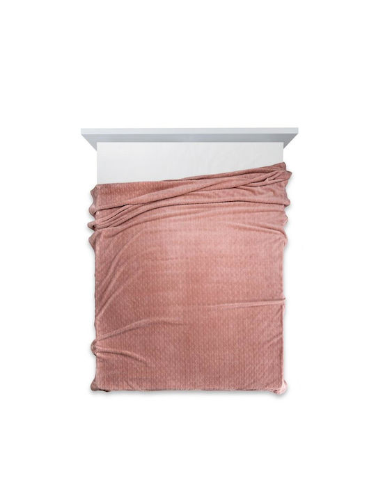 Eurofirany Cindy Κουβέρτα Fleece Μονή 150x200εκ. Pink