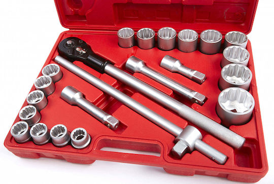 HBM Machines Set de chei tubulare și clichet 3\4" 22buc